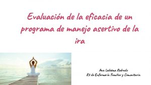 Evaluacin de la eficacia de un programa de