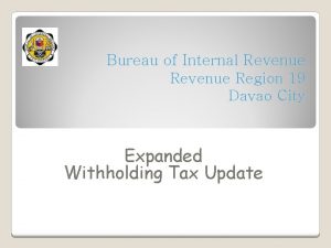 Bureau of Internal Revenue Region 19 Davao City