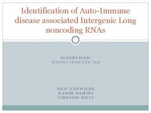 Identification of AutoImmune disease associated Intergenic Long noncoding