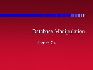 Database Manipulation Section 7 4 Prolog Knowledge Base