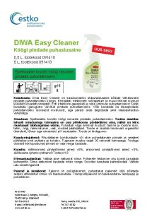 DIWA Easy Cleaner Kgi pindade puhastusaine 0 5