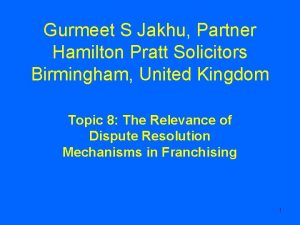 Gurmeet S Jakhu Partner Hamilton Pratt Solicitors Birmingham