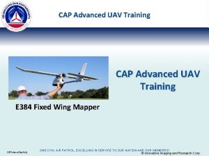 CAP Advanced UAV Training E 384 Fixed Wing