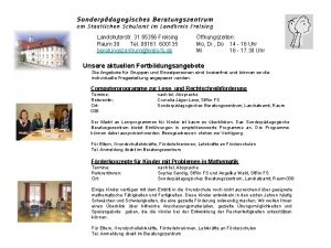 Landshuterstr 31 85356 Freising Raum 38 Tel 08161