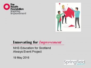 Innovating for Improvement NHS Education for Scotland Always