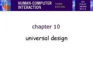 chapter 10 universal design universal design principles NCSW