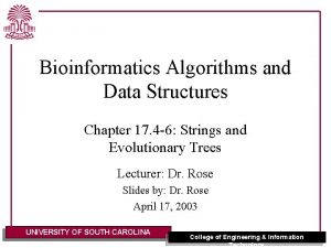 Bioinformatics Algorithms and Data Structures Chapter 17 4