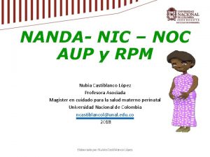 NANDA NIC NOC AUP y RPM Nubia Castiblanco