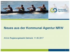 Neues aus der Kommunal Agentur NRW AG im