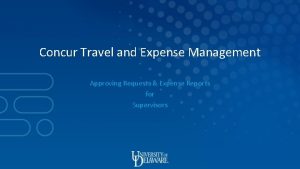 Concur Travel and Expense Management Approving Requests Expense