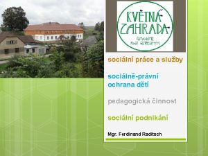 sociln prce a sluby socilnprvn ochrana dt pedagogick