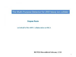 The MultiPurpose Detector for JINR heavy ion collider