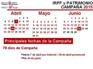 IRPF y PATRIMONIO CAMPAA 2015 Abril 4 5