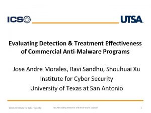 Evaluating Detection Treatment Effectiveness of Commercial AntiMalware Programs