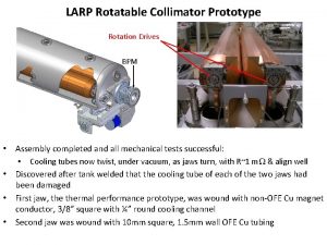 LARP Rotatable Collimator Prototype Rotation Drives BPM Assembly