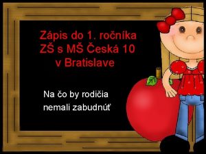 Zpis do 1 ronka Z s M esk