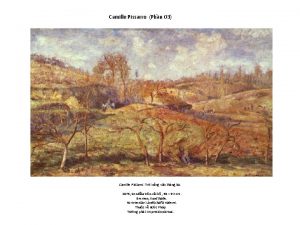 Camille Pissarro Phn 03 Camille Pissarro Tri nng