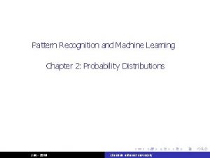 Pattern Recognition and Machine Learning Chapter 2 Probability