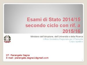 Esami di Stato 201415 secondo ciclo con rif