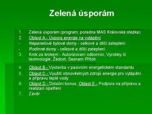 Zelen sporm 1 2 3 Zelen sporm program