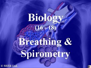 Biology 16 18 Breathing Spirometry SSER Ltd Control