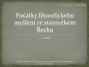 VY32INOVACE5 1 ZSV 4 20Md Potky filozofickho mylen