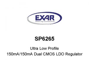 SP 6265 Ultra Low Profile 150 m A150