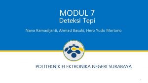 MODUL 7 Deteksi Tepi Nana Ramadijanti Ahmad Basuki