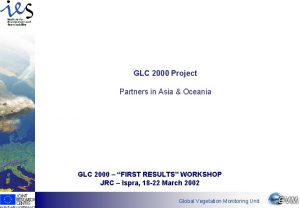 GLC 2000 Project Partners in Asia Oceania GLC