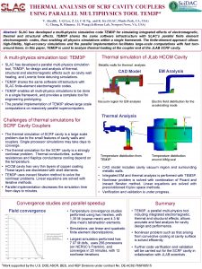 THERMAL ANALYSIS OF SCRF CAVITY COUPLERS USING PARALLEL