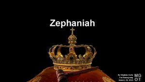 Zephaniah By Stephen Curto For Homegroup January 28