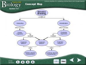 Concept Map Section 13 1 Selective Breeding consists