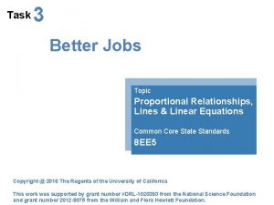 Task 3 Better Jobs Topic Proportional Relationships Lines