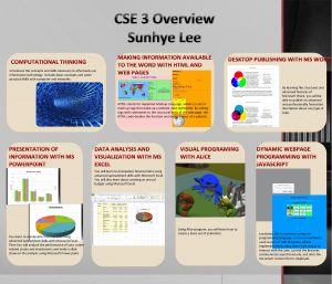 CSE 3 Overview Sunhye Lee Introduces the concepts