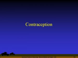 Contraception Operational Obstetrics Gynecology Bureau of Medicine and