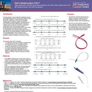 Self Catheterization PACT Jeffrey Despommier OTR MOT Gisela