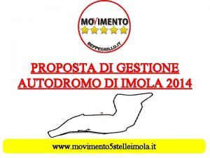 PROPOSTA DI GESTIONE AUTODROMO DI IMOLA 2014 www