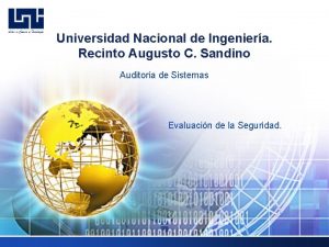 RJAL Universidad Nacional de Ingeniera Recinto Augusto C