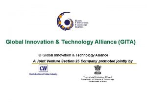 Global Innovation Technology Alliance GITA Global Innovation Technology