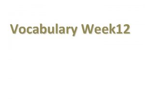 Vocabulary Week 12 Circle Map Definition Characteristics Drawing