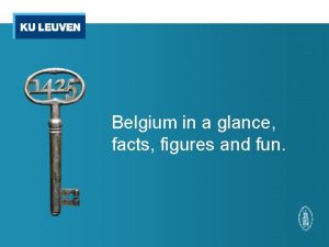 Belgium in a glance facts figures and fun