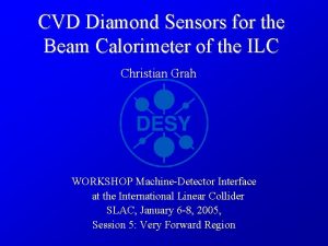 CVD Diamond Sensors for the Beam Calorimeter of