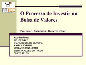 O Processo de Investir na Bolsa de Valores