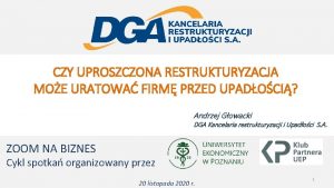 CZY UPROSZCZONA RESTRUKTURYZACJA MOE URATOWA FIRM PRZED UPADOCI