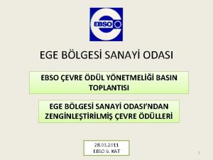 EGE BLGES SANAY ODASI EBSO EVRE DL YNETMEL