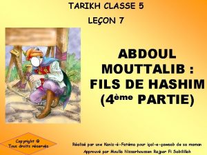 TARIKH CLASSE 5 LEON 7 ABDOUL MOUTTALIB FILS