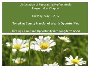 Association of Fundraising Professionals Finger Lakes Chapter Tuesday