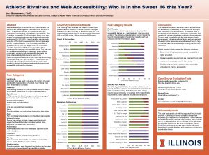 Athletic Rivalries and Web Accessibility Who is in