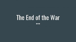 The End of the War Espionage Act Passed