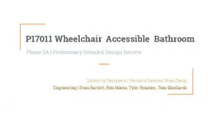 P 17011 Wheelchair Accessible Bathroom Phase 3 A